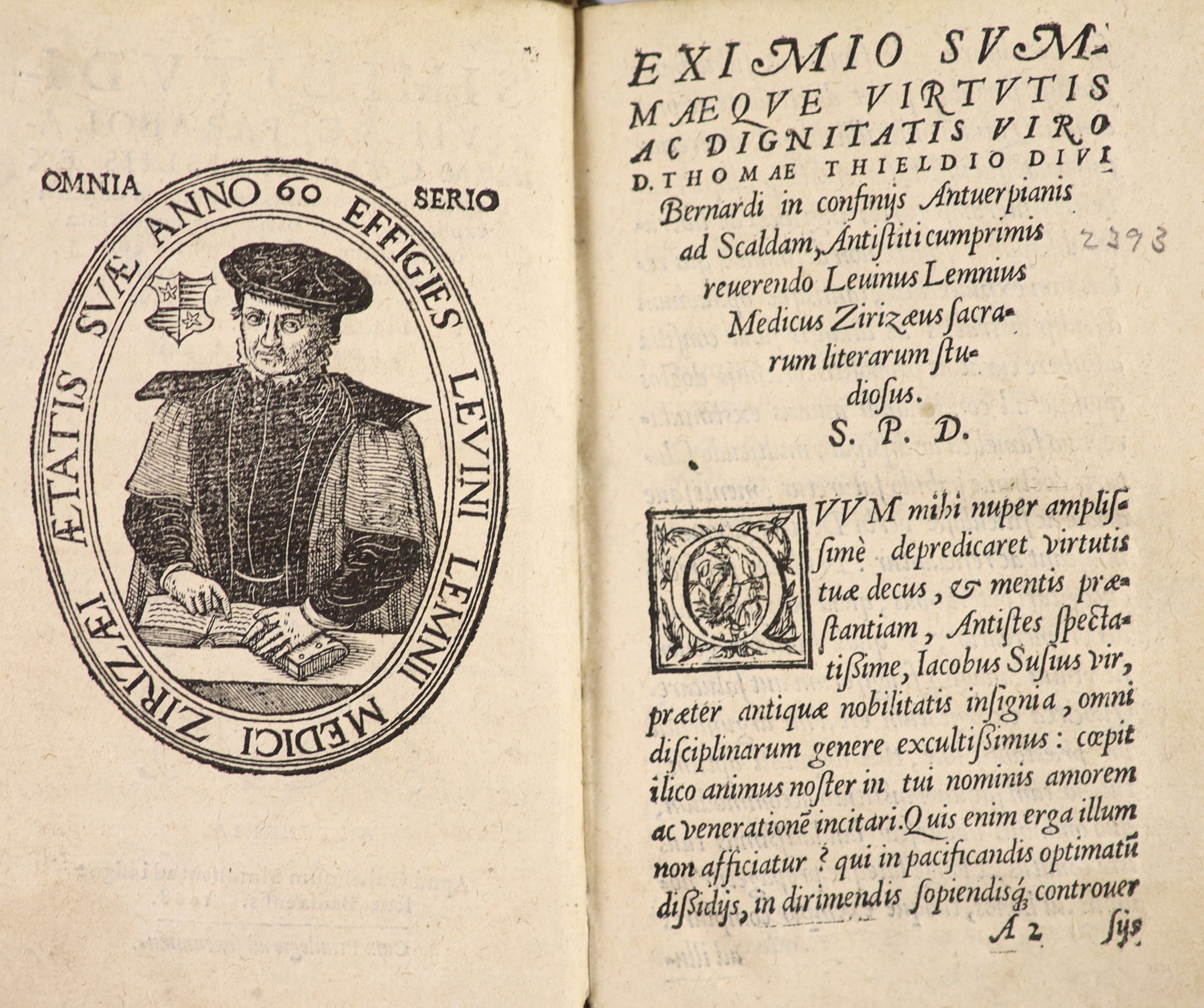 Lemnius, Levinus. Similitudinum ac Parabolarum quae in Biblis ex Herbis atque Aboribus ...